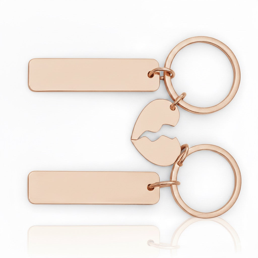 Partner Schlüsselanhänger mit Gravur „Partners Keyring“