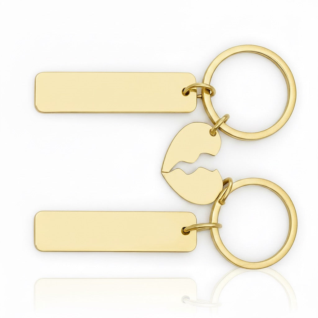 Partner Schlüsselanhänger mit Gravur „Partners Keyring“