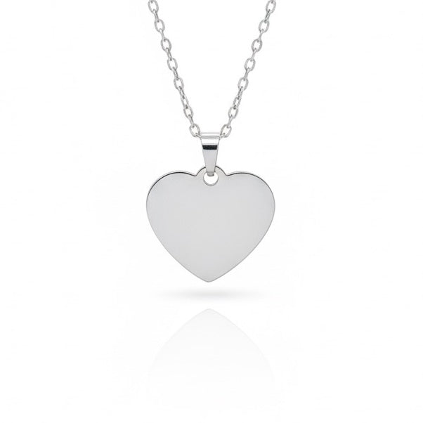 Herzkette mit Gravur für Damen „Plaine Heart Chain“