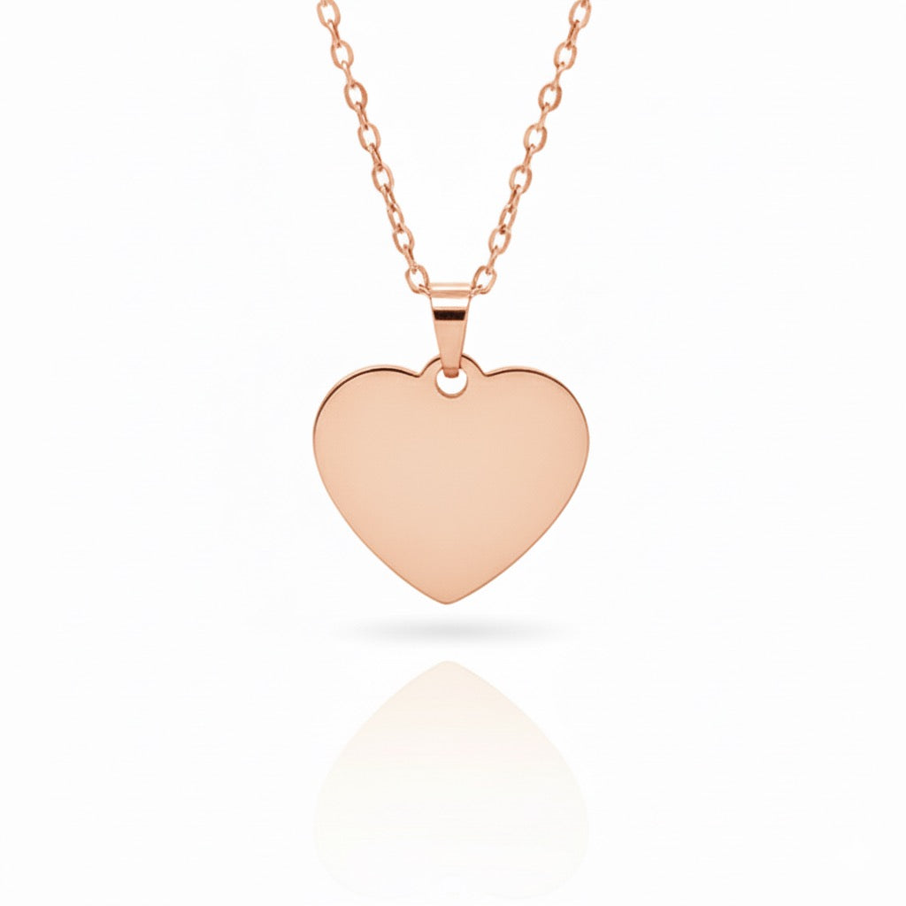 Herzkette mit Gravur für Damen „Plaine Heart Chain“