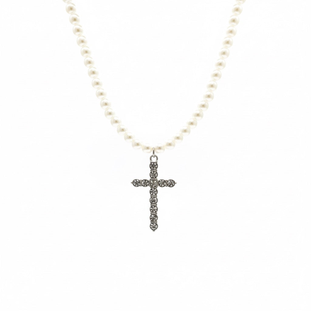 Pearl Cross Chain