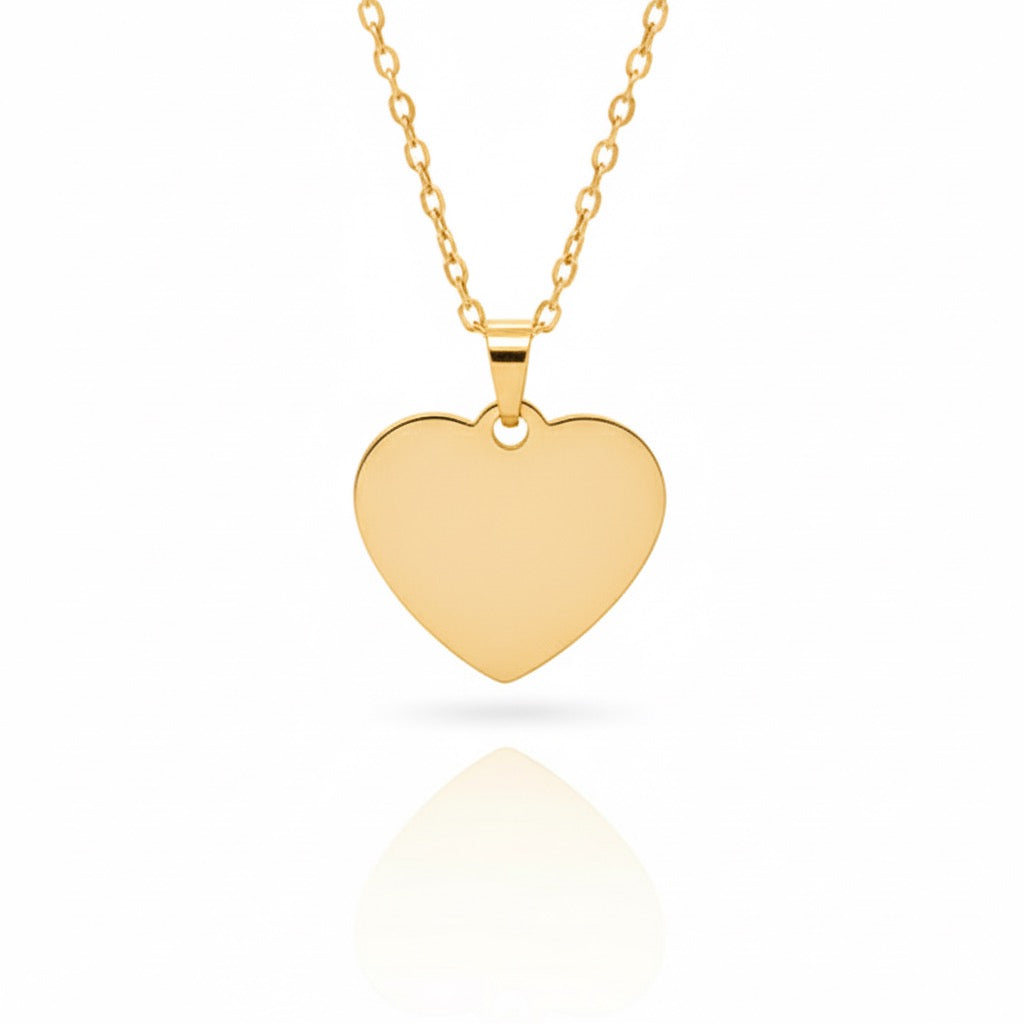 Herzkette mit Gravur für Damen „Plaine Heart Chain“